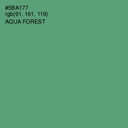 #5BA177 - Aqua Forest Color Image