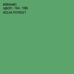 #5BA46C - Aqua Forest Color Image