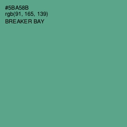 #5BA58B - Breaker Bay Color Image