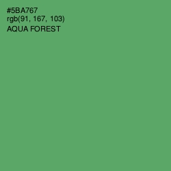 #5BA767 - Aqua Forest Color Image