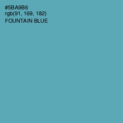 #5BA9B6 - Fountain Blue Color Image