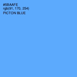 #5BAAFE - Picton Blue Color Image