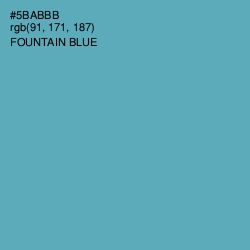 #5BABBB - Fountain Blue Color Image