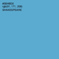 #5BABD0 - Shakespeare Color Image