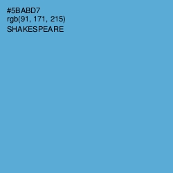 #5BABD7 - Shakespeare Color Image