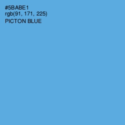 #5BABE1 - Picton Blue Color Image