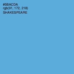 #5BACDA - Shakespeare Color Image