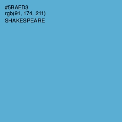 #5BAED3 - Shakespeare Color Image