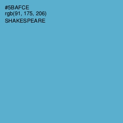 #5BAFCE - Shakespeare Color Image