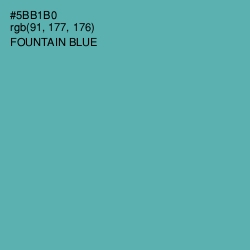 #5BB1B0 - Fountain Blue Color Image