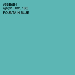 #5BB6B4 - Fountain Blue Color Image