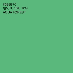 #5BB87C - Aqua Forest Color Image