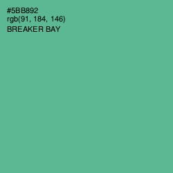 #5BB892 - Breaker Bay Color Image