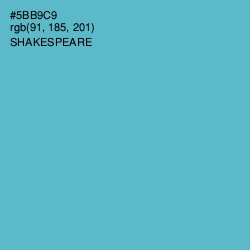 #5BB9C9 - Shakespeare Color Image