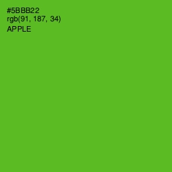 #5BBB22 - Apple Color Image