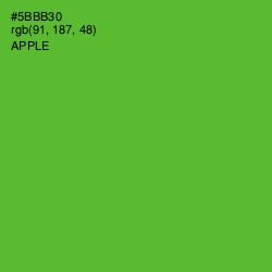 #5BBB30 - Apple Color Image