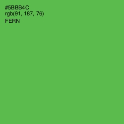 #5BBB4C - Fern Color Image