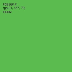 #5BBB4F - Fern Color Image