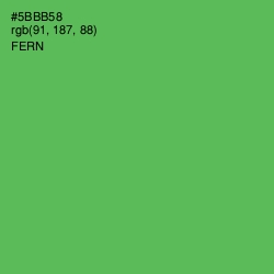 #5BBB58 - Fern Color Image