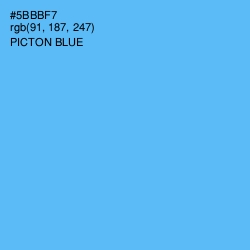 #5BBBF7 - Picton Blue Color Image