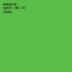 #5BBC48 - Fern Color Image