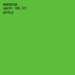 #5BBD39 - Apple Color Image