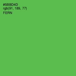 #5BBD4D - Fern Color Image