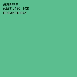 #5BBE8F - Breaker Bay Color Image