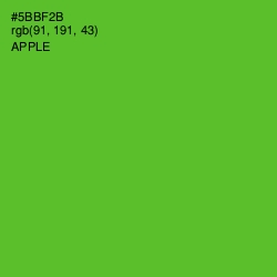 #5BBF2B - Apple Color Image