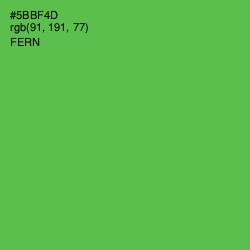 #5BBF4D - Fern Color Image