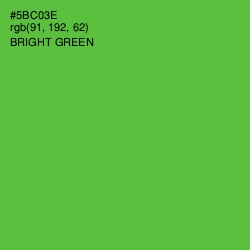 #5BC03E - Bright Green Color Image