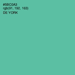 #5BC0A3 - De York Color Image