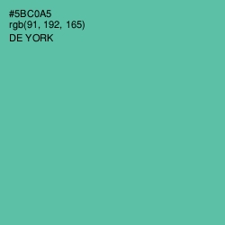 #5BC0A5 - De York Color Image