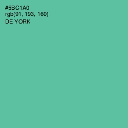 #5BC1A0 - De York Color Image