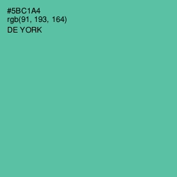 #5BC1A4 - De York Color Image