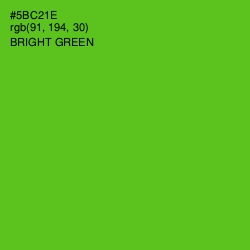 #5BC21E - Bright Green Color Image