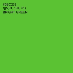 #5BC233 - Bright Green Color Image