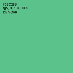 #5BC28B - De York Color Image