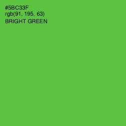 #5BC33F - Bright Green Color Image