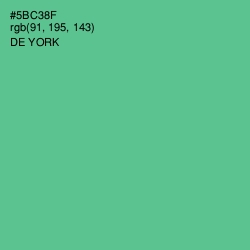 #5BC38F - De York Color Image