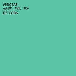 #5BC3A5 - De York Color Image