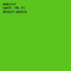 #5BC41F - Bright Green Color Image