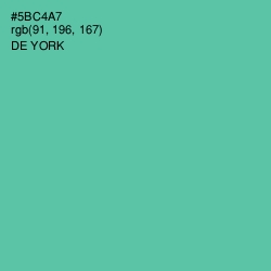 #5BC4A7 - De York Color Image