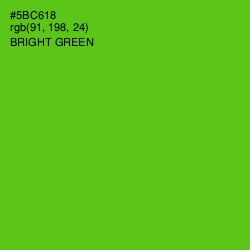 #5BC618 - Bright Green Color Image