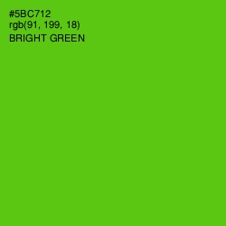 #5BC712 - Bright Green Color Image