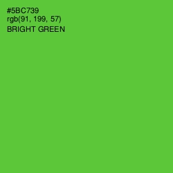 #5BC739 - Bright Green Color Image