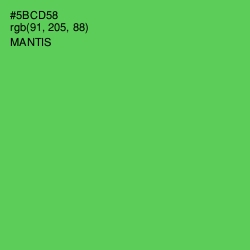 #5BCD58 - Mantis Color Image