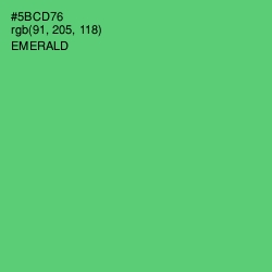 #5BCD76 - Emerald Color Image