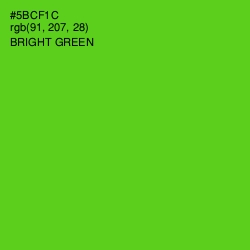 #5BCF1C - Bright Green Color Image