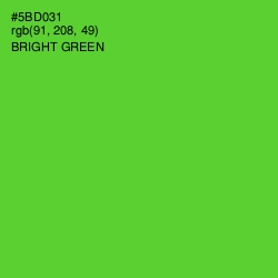 #5BD031 - Bright Green Color Image